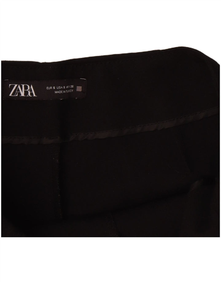 Zara Γυναικείο σορτς Casual Small W26 μαύρο πολυεστέρα