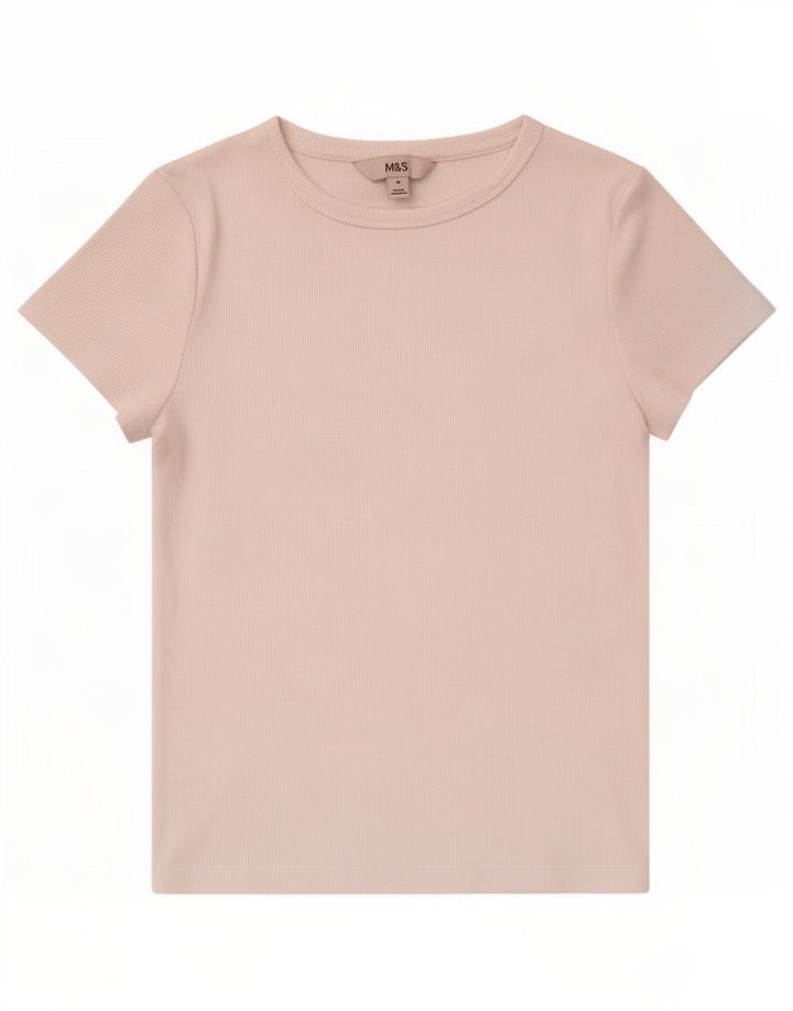Marks & Spencer Γυναικείο T-Shirt Top UK 10 Small White