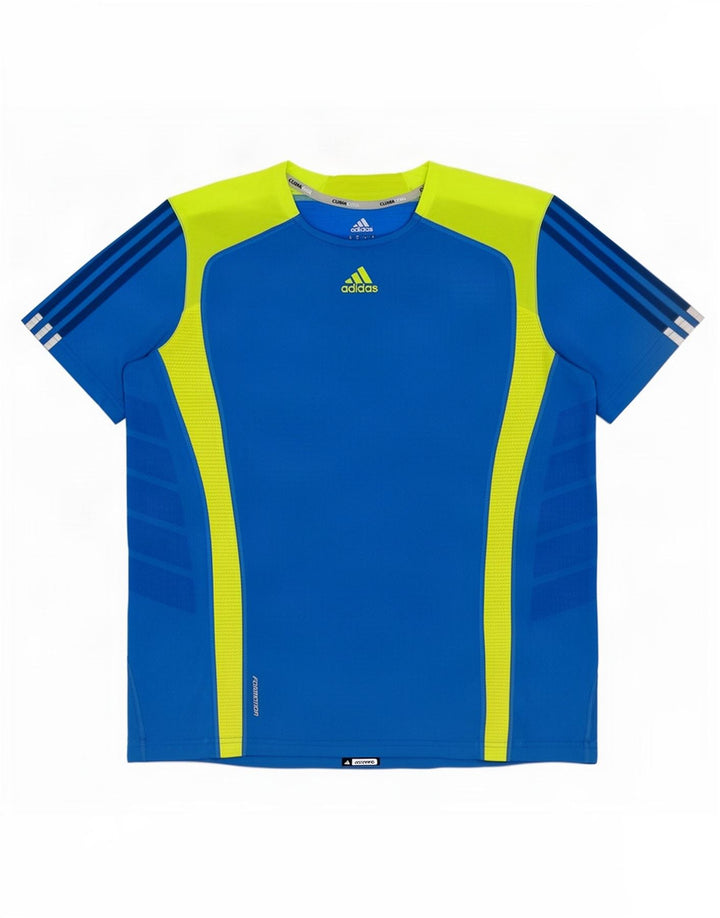 Ανδρικό T-Shirt Adidas Climacool Top Medium Blue Colourblock