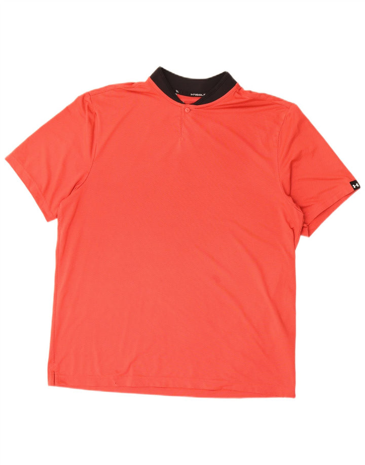 Under Armour Ανδρικό πουκάμισο πόλο με μεγάλο κόκκινο χρώμα πολυεστέρα