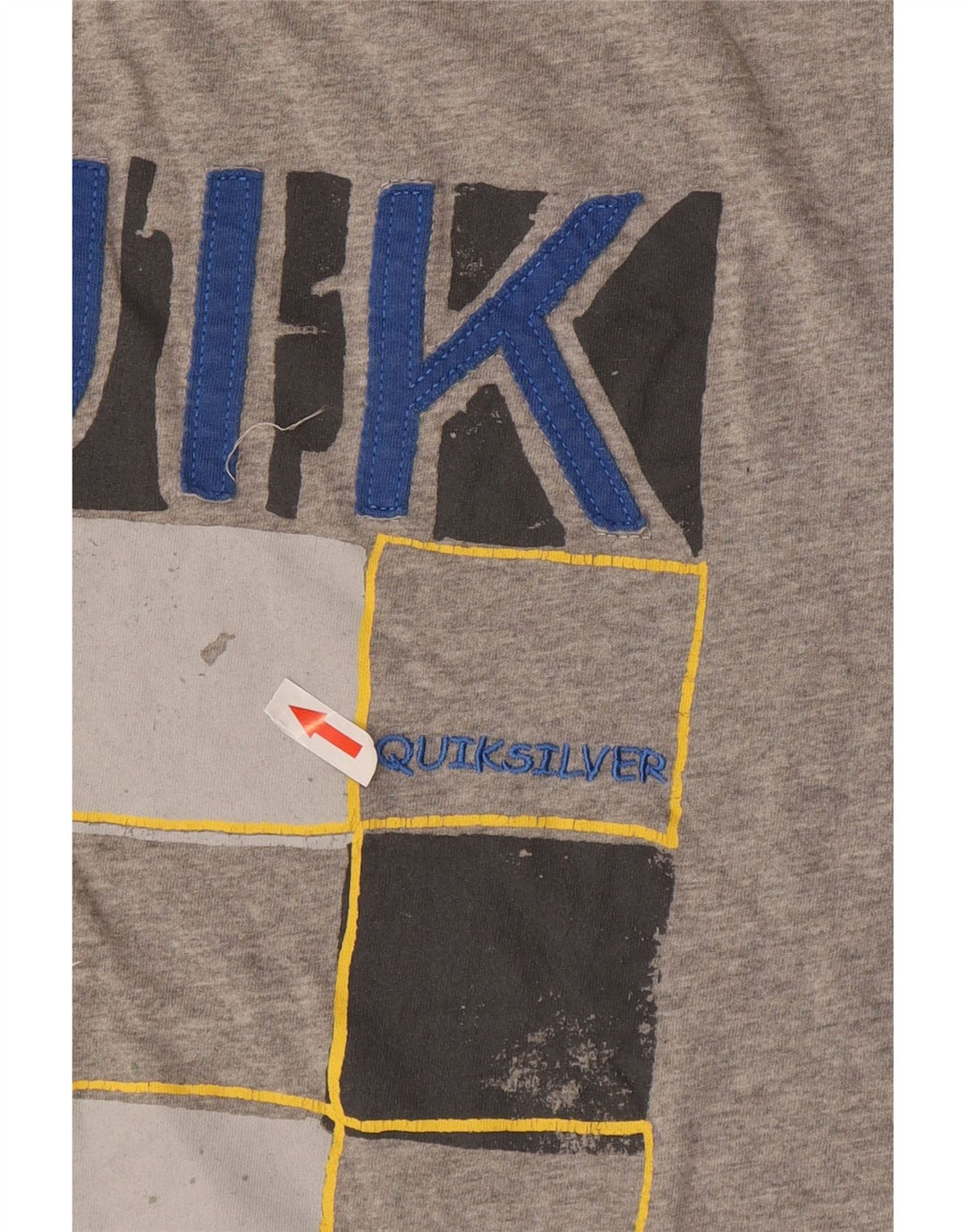 Ανδρικό γραφικό μπλουζάκι Quiksilver Regular Fit Top Medium Grey