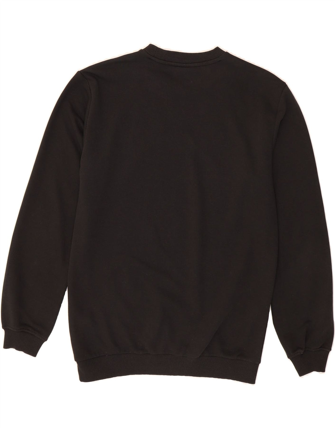 FILA Mens Graphic Sweatshirt Jumper Small Black Cotton Vintage Fila and Second-Hand Fila from Messina Hembry 