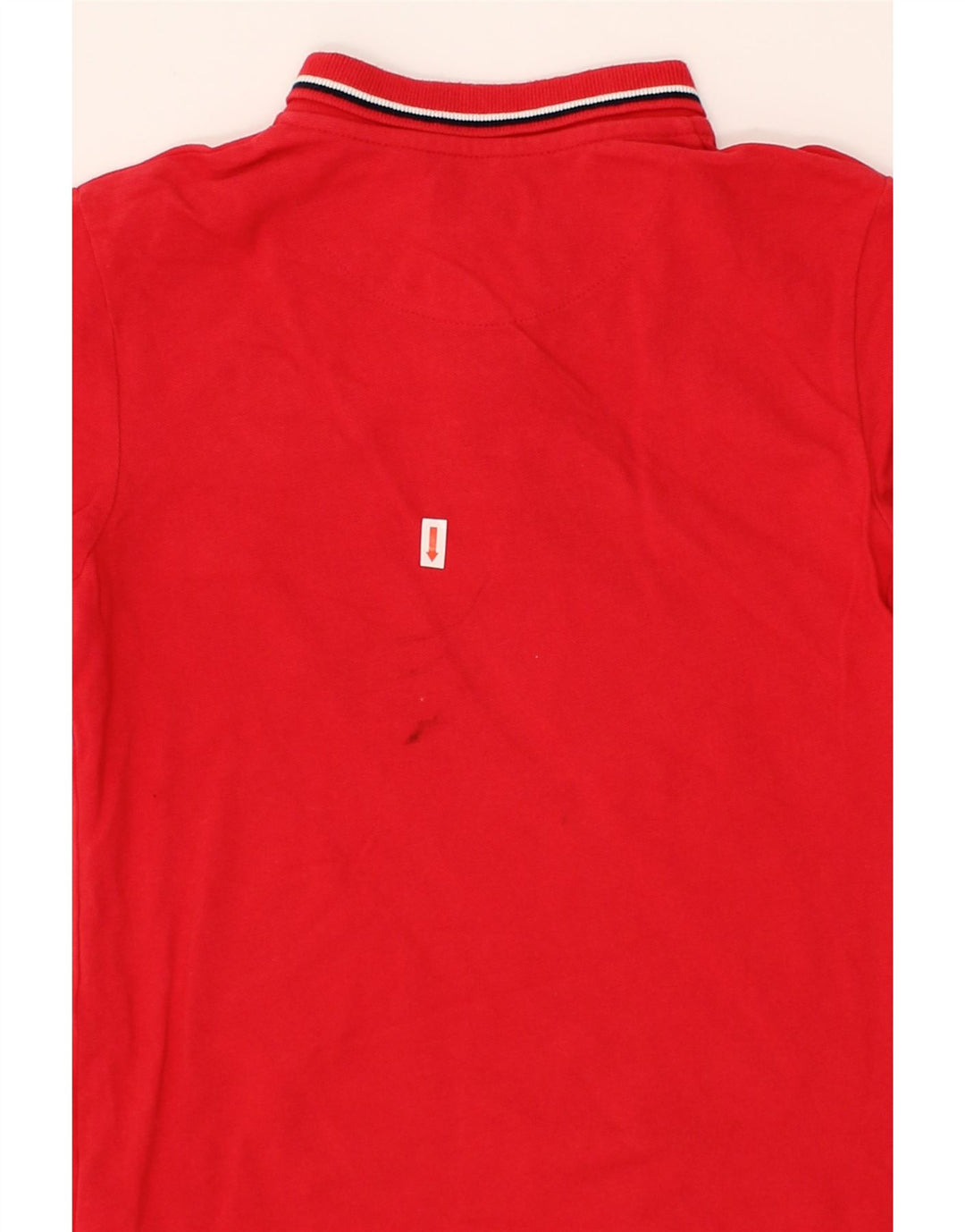 PENGUIN Boys Polo Shirt 10-11 Years Red Cotton Vintage Penguin and Second-Hand Penguin from Messina Hembry 