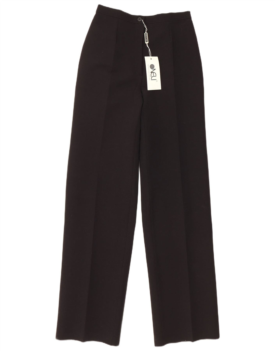 VINTAGE Γυναικείο Ψηλόμεσο Παντελόνι IT 44 Medium W26 L35 Μαύρο