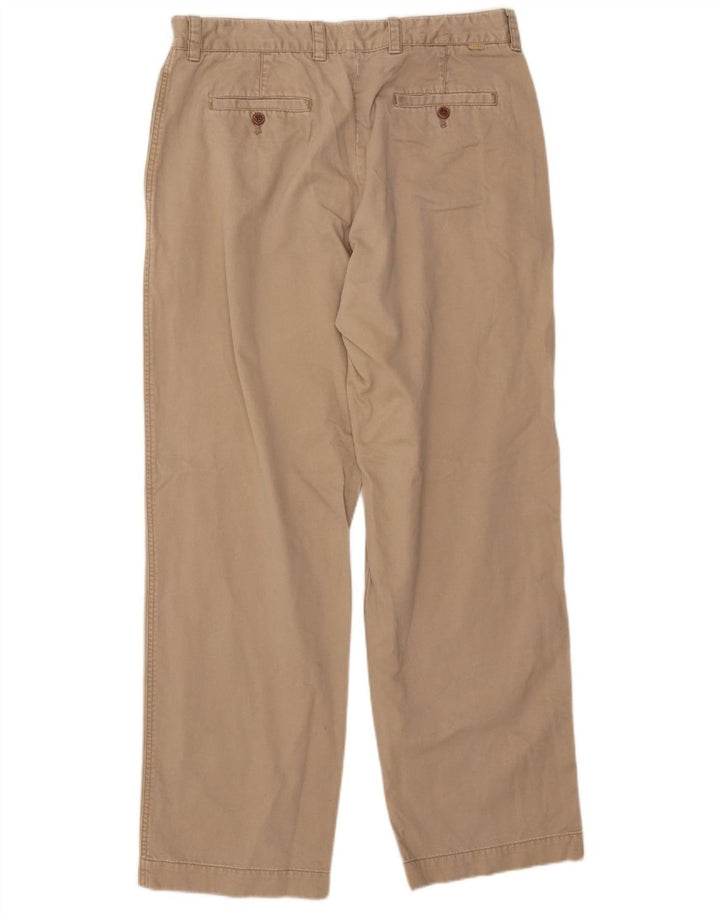IZOD Ανδρικό ίσιο παντελόνι Chino W36 L34 Μπεζ βαμβακερό