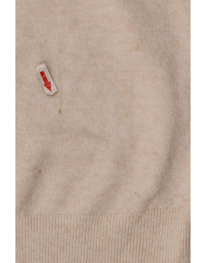 Marks & Spencer Γυναικείο πουλόβερ με λαιμό πόλο UK 14 Medium Off White