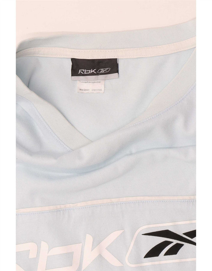 Ανδρικό γραφικό T-Shirt Reebok Top 2XL Μπλε βαμβακερό