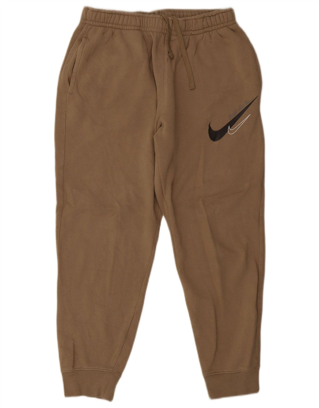 Ανδρική φόρμα φόρμας Nike γραφική, Joggers, μεσαίο βαμβακερό μπεζ