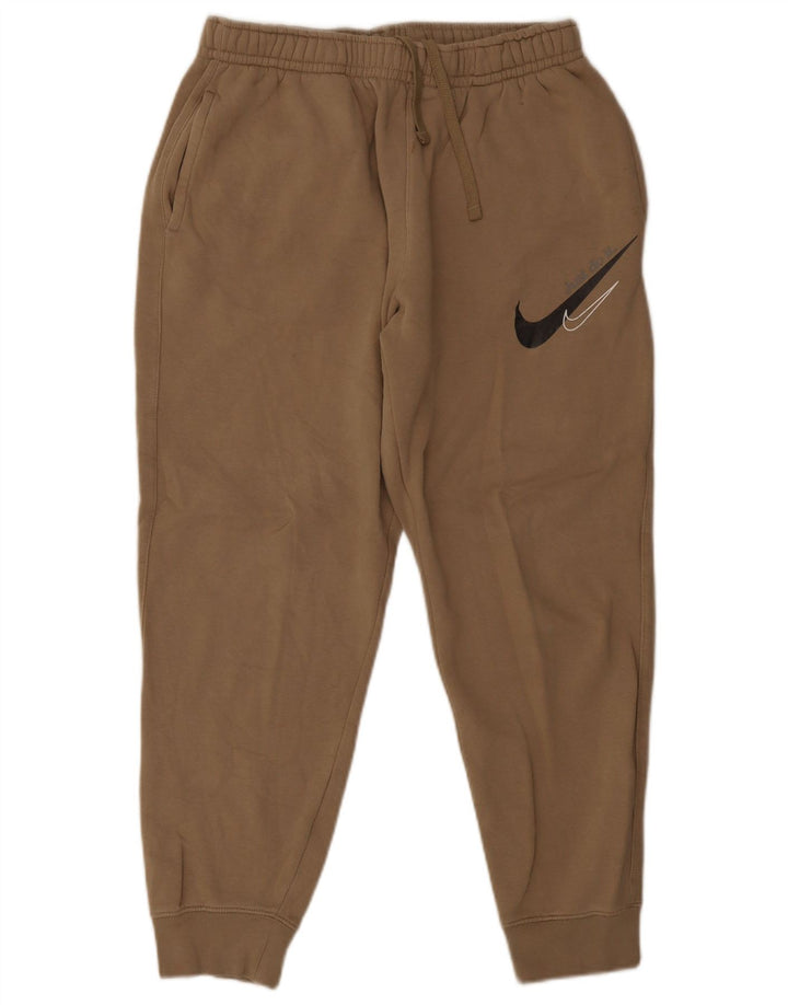 Ανδρική φόρμα φόρμας Nike γραφική, Joggers, μεσαίο βαμβακερό μπεζ