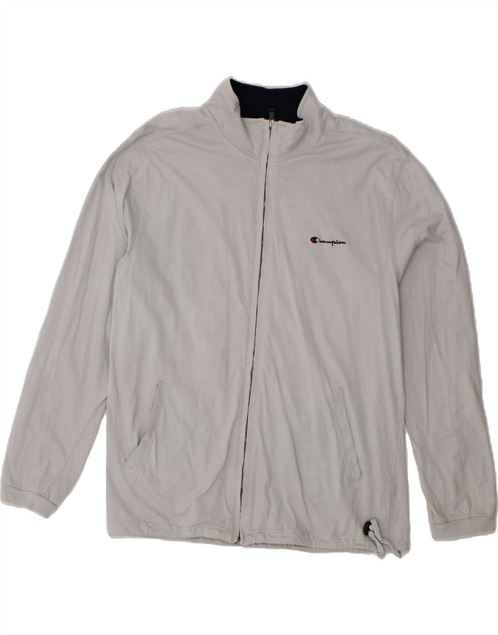 CHAMPION Womens Tracksuit Top Jacket XL Grey Cotton Vintage Champion and Second-Hand Champion from Messina Hembry 
