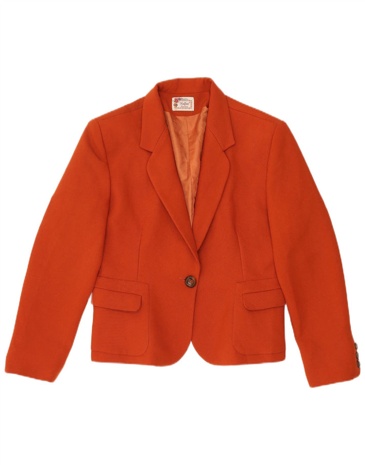 HALFON Γυναικείο Μπουφάν Blazer με 1 Κουμπί IT 48 XL Πορτοκαλί Πολυεστέρας