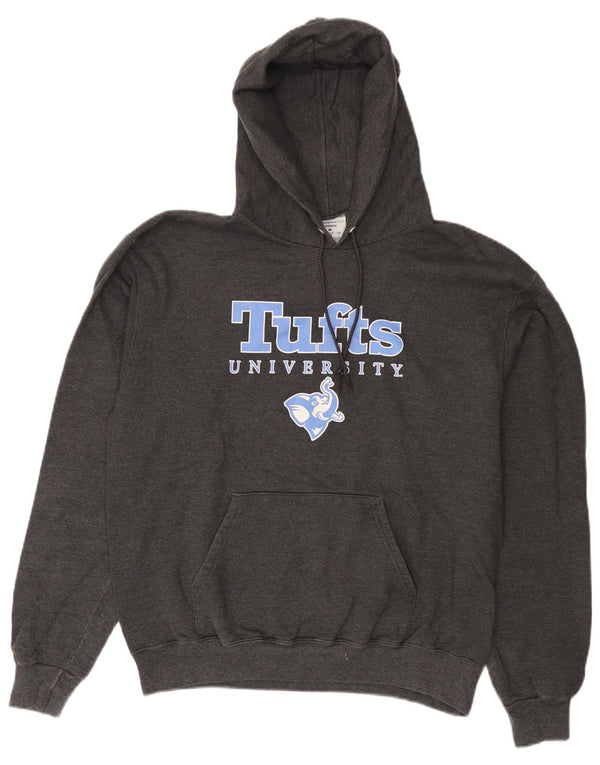 Champion Mens Tufts University Graphic Hoodie Jumper Medium Grey