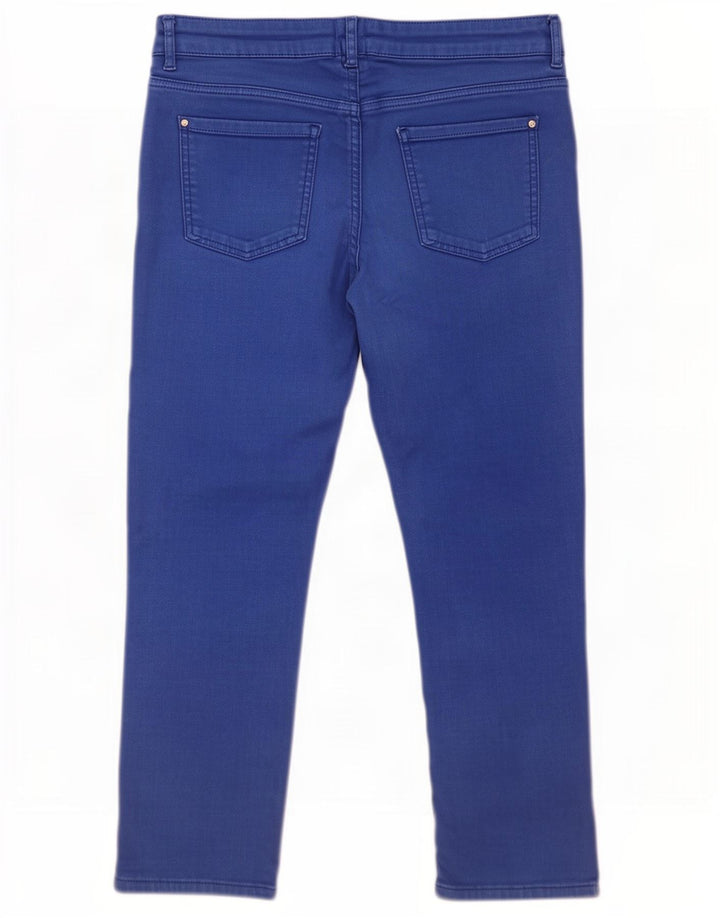 M&Co Γυναικείο Cropped Jeans UK 14 Large W34 L24 Blue