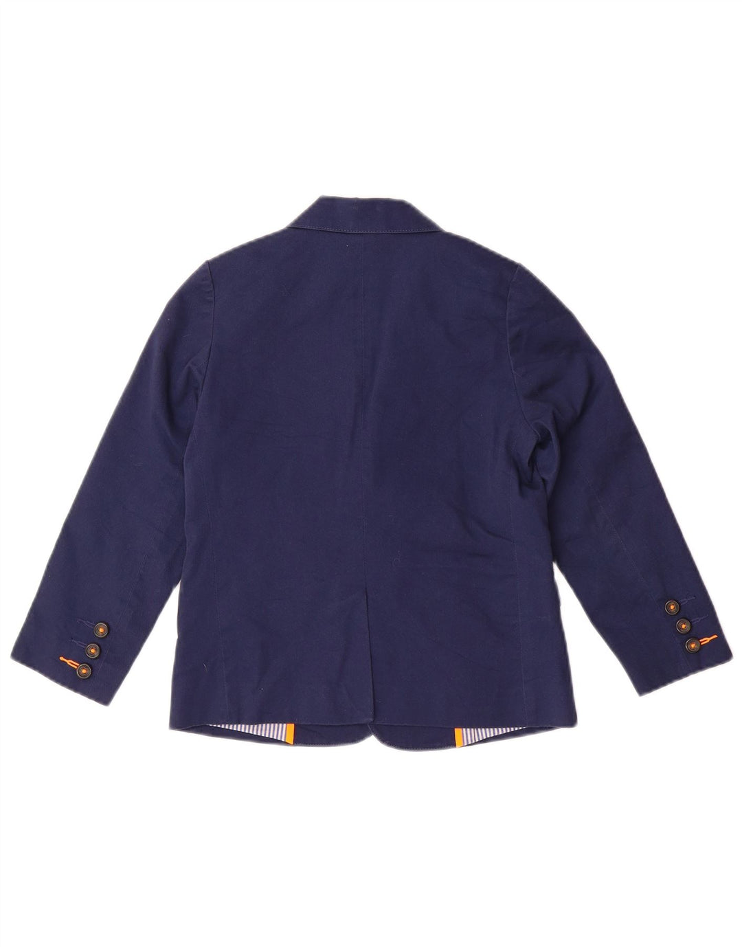 BODEN Boys 2 Button Blazer Jacket 6-7 Years Blue Cotton
