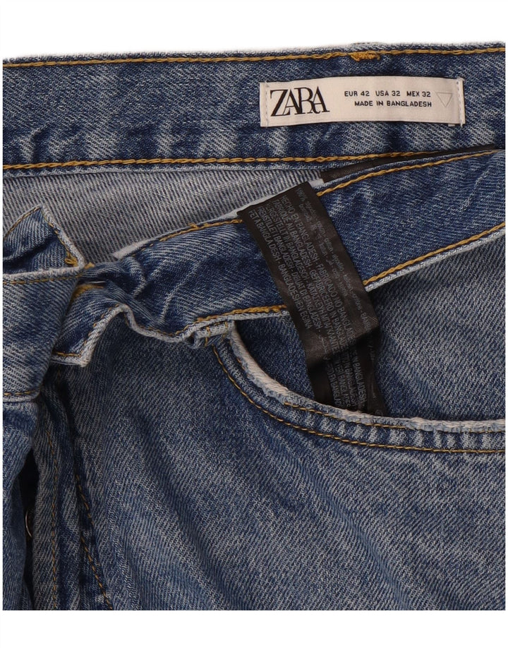 ZARA Ανδρικό τζιν κωνικό EU 42 Large W32 L26 Μπλε βαμβακερό