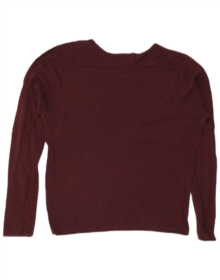 Ανδρικό πουλόβερ Zara Boat Neck Jumper Medium Burgundy