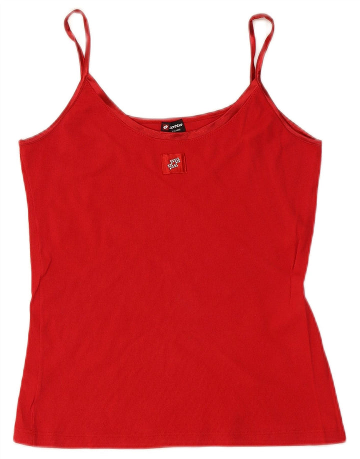 Lotto Womens Cami Top UK 18 XL Red Cotton