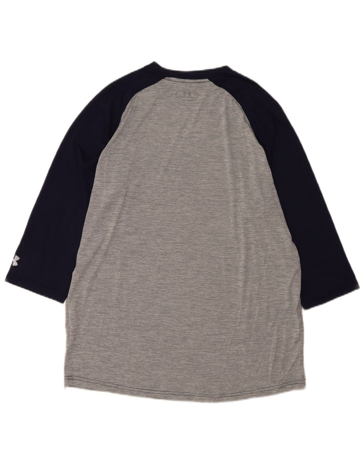 Ανδρικό Under Armour Loose Fit Top 3/4 μανίκι μεγάλο γκρι πολυεστέρας