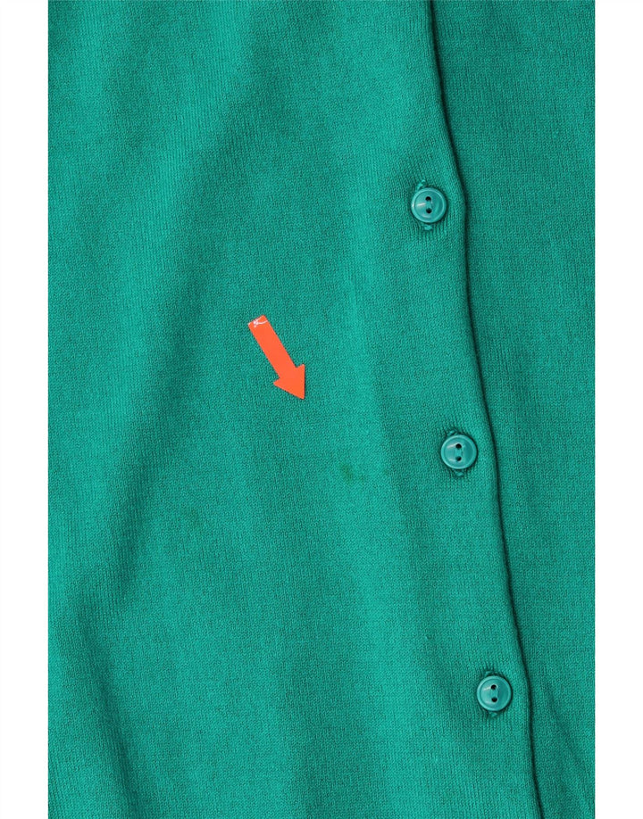 L.L.BEAN Γυναικείο πουλόβερ ζακέτα UK 18 XL Τυρκουάζ βαμβακερό