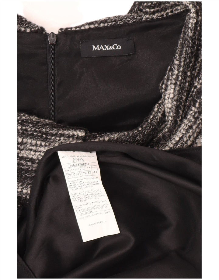 Max & Co. Γυναικείο φόρεμα με θήκη UK 12 Medium Grey Wool