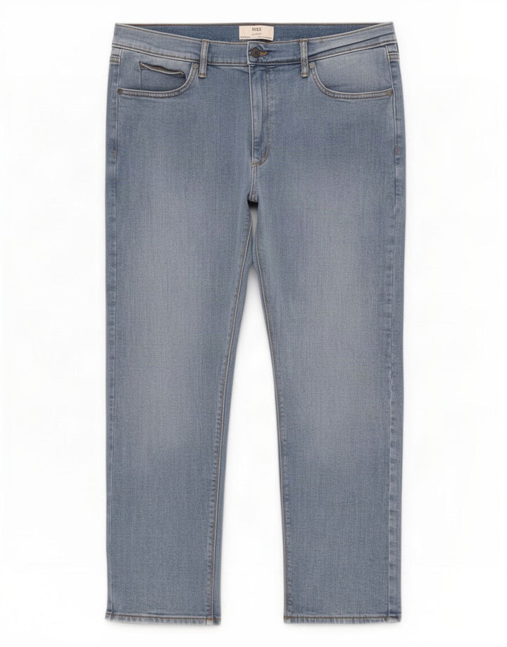 Marks & Spencer Ανδρικό Slim Jeans W38 L29 Μπλε βαμβακερό