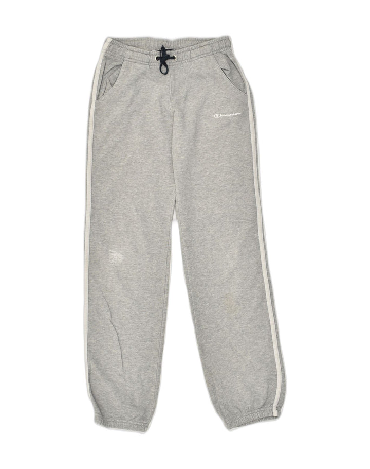 CHAMPION Boys Tracksuit Trousers Joggers 9-10 Years Medium Grey Cotton | Vintage Champion | Thrift | Second-Hand Champion | Used Clothing | Messina Hembry 