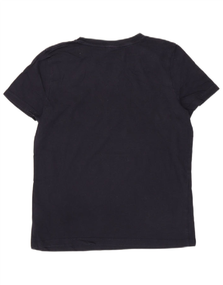 Γυναικείο γραφικό μπλουζάκι TOMMY HILFIGER Top UK 12 μεσαίου μπλε βαμβακερό