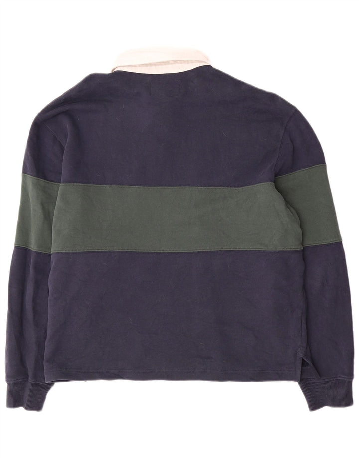 Ανδρικό μπλουζάκι ράγκμπι πόλο JACK WILLS XL Navy Blue Colorblock