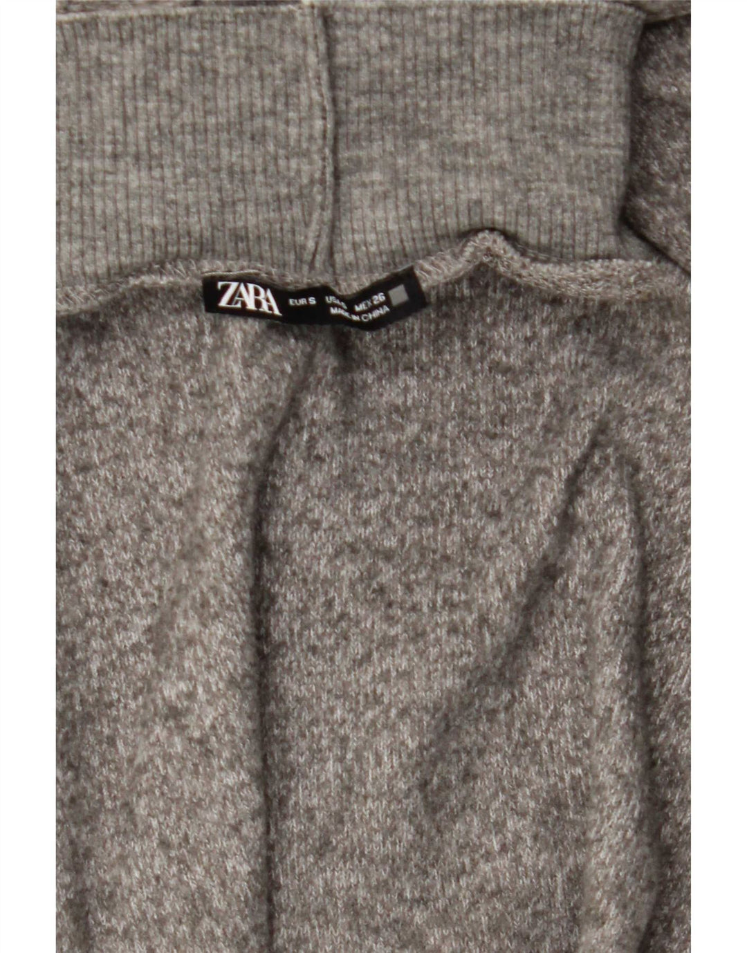 Zara Γυναικείο μακρυμάνικο Maxi Φόρεμα UK 8 Small Grey
