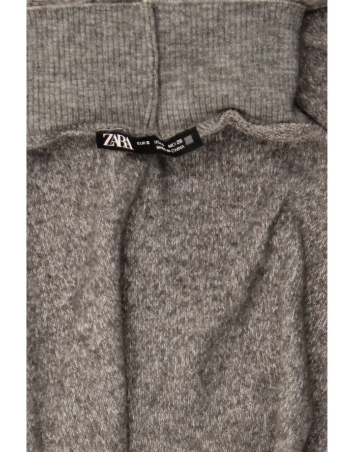 Zara Γυναικείο μακρυμάνικο Maxi Φόρεμα UK 8 Small Grey