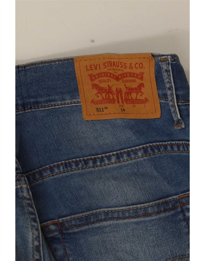 Levi's Boys 511 Slim Jeans 13-14 ετών W28 L27 Blue