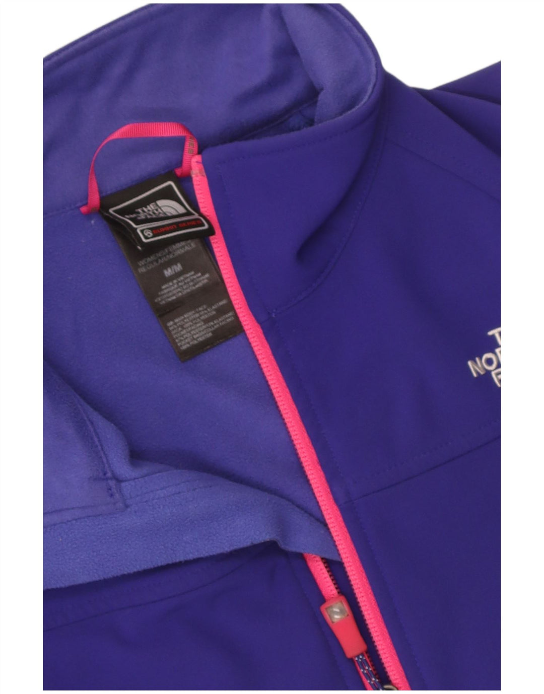 The North Face Γυναικείο Windbreaker Jacket UK 14 Medium Navy Blue Polyester