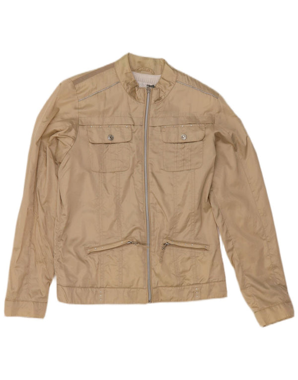 Geox Girls Respira Bomber Jacket 13-14 Years Beige Polyamide