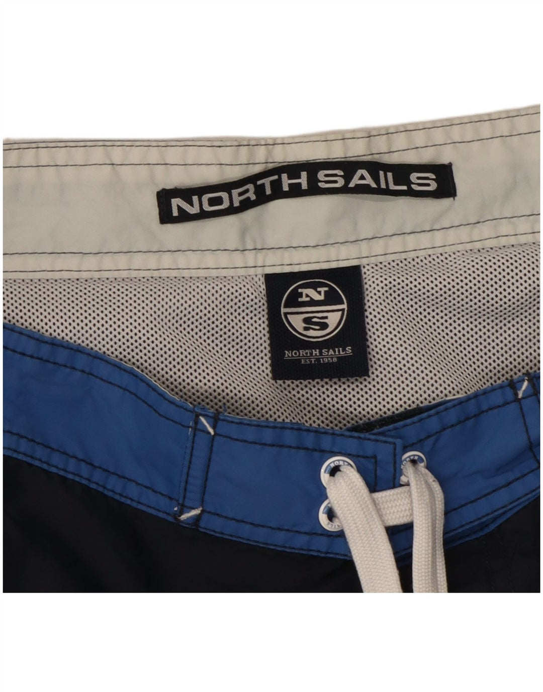 Ανδρικά γραφικά σορτς κολύμβησης North Sails, μεσαίου χρώματος, μπλε ναυτικό