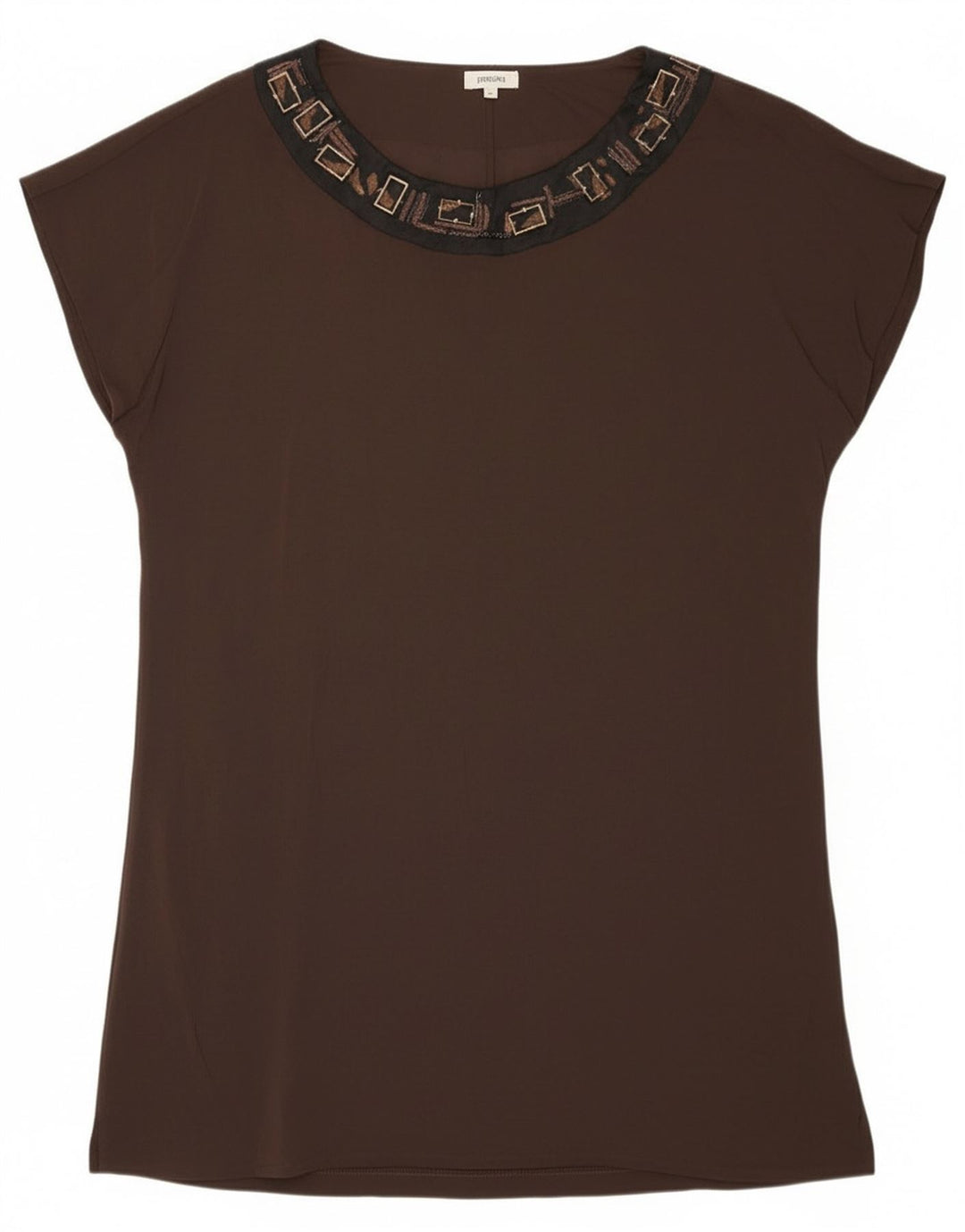 Persona Γυναικεία Μπλούζα Top Size 23 Μεσαίο Καφέ Βισκόζη