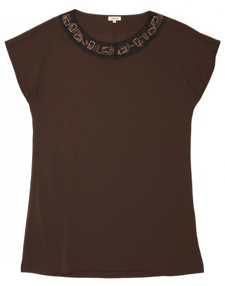 Persona Γυναικεία Μπλούζα Top Size 23 Μεσαίο Καφέ Βισκόζη