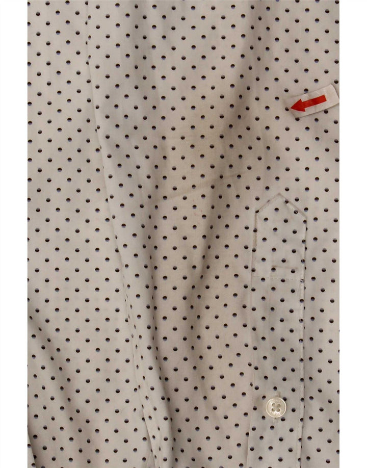 Ανδρικό πουκάμισο Tommy Hilfiger Slim Fit Μέγεθος 16 Large White Spotted