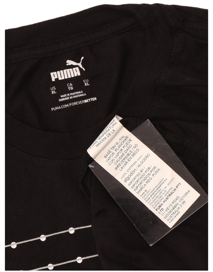 Ανδρικό γραφικό T-Shirt PUMA Top XL Μαύρο βαμβακερό