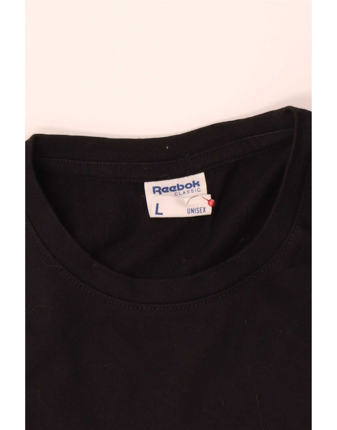 Ανδρικό γραφικό T-Shirt Reebok Top μεγάλο μαύρο βαμβακερό