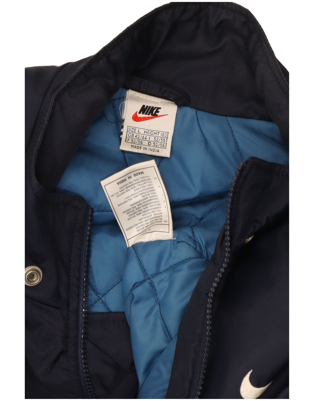 Ανδρικό γραφικό μπουφάν Nike Windbreaker UK 42/44 Large Navy Blue Nylon