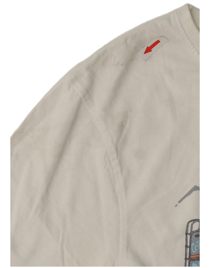 Ανδρικό γραφικό μπλουζάκι Saltrock Top Small White Βαμβακερό