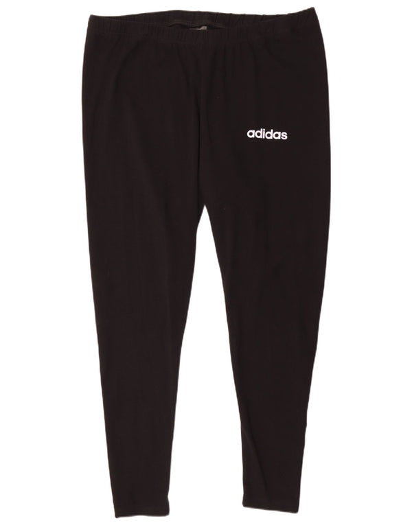 Adidas Γυναικείο Κολάν UK 28/30 3XL Μαύρο βαμβακερό