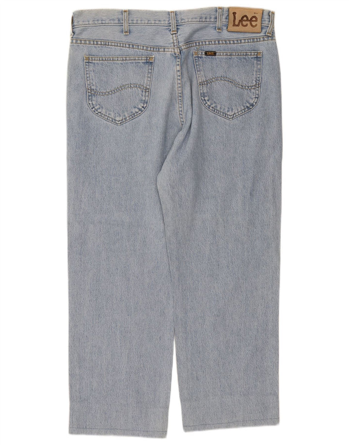 Lee Mens Chicago Straight Jeans W38 L27 Blue Cotton