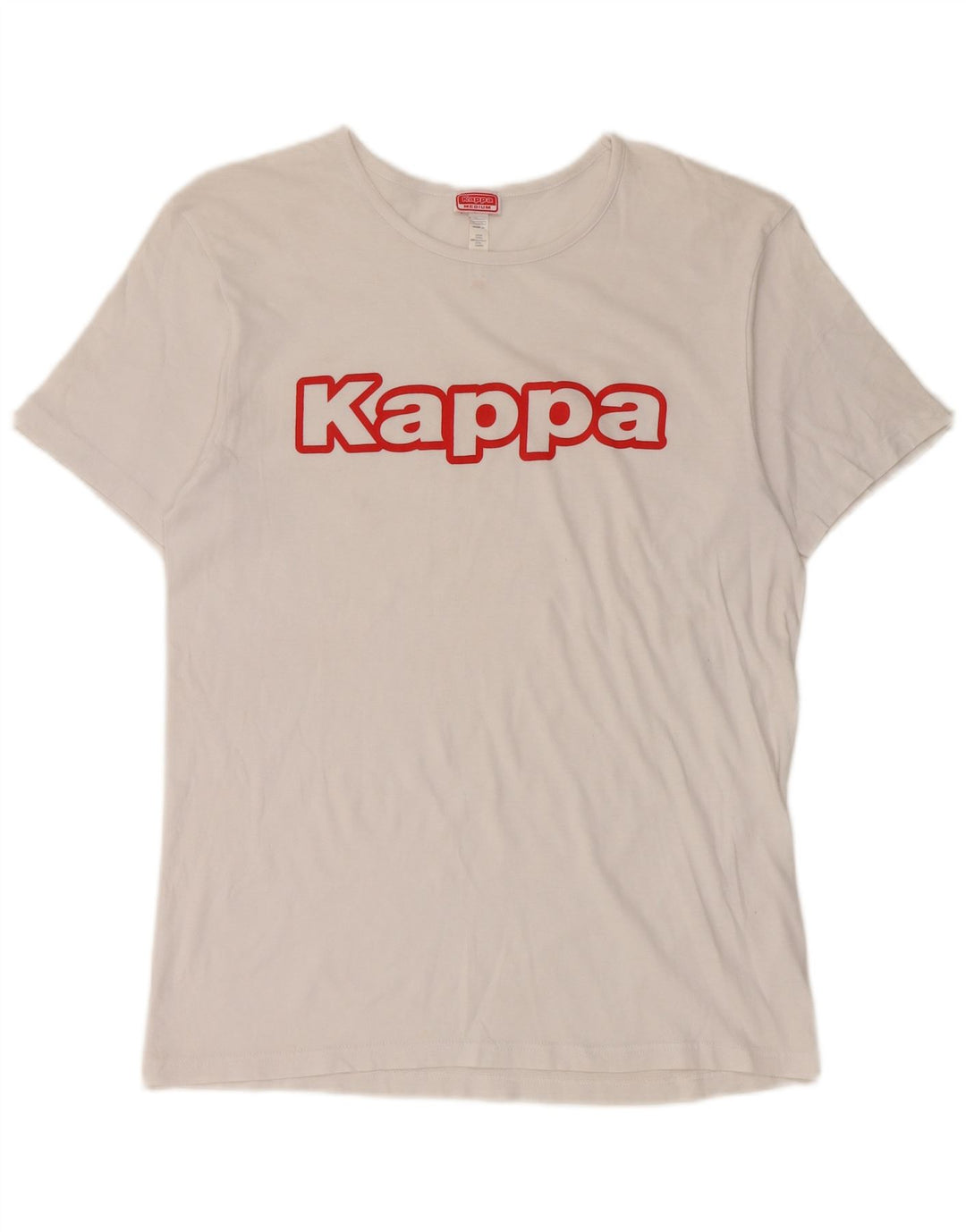 Γυναικείο γραφικό μπλουζάκι Kappa Top UK 14 Μεσαίο λευκό βαμβακερό