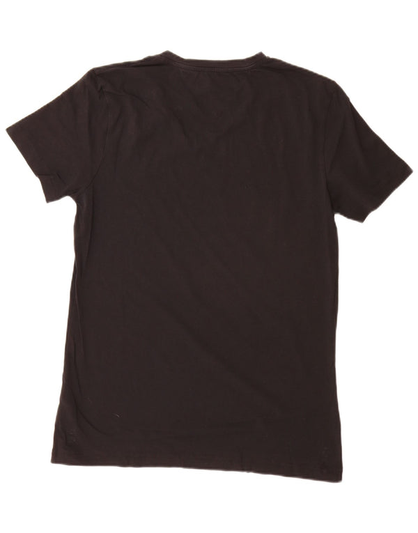 Tommy Hilfiger Mens T-Shirt Top Large Black Cotton