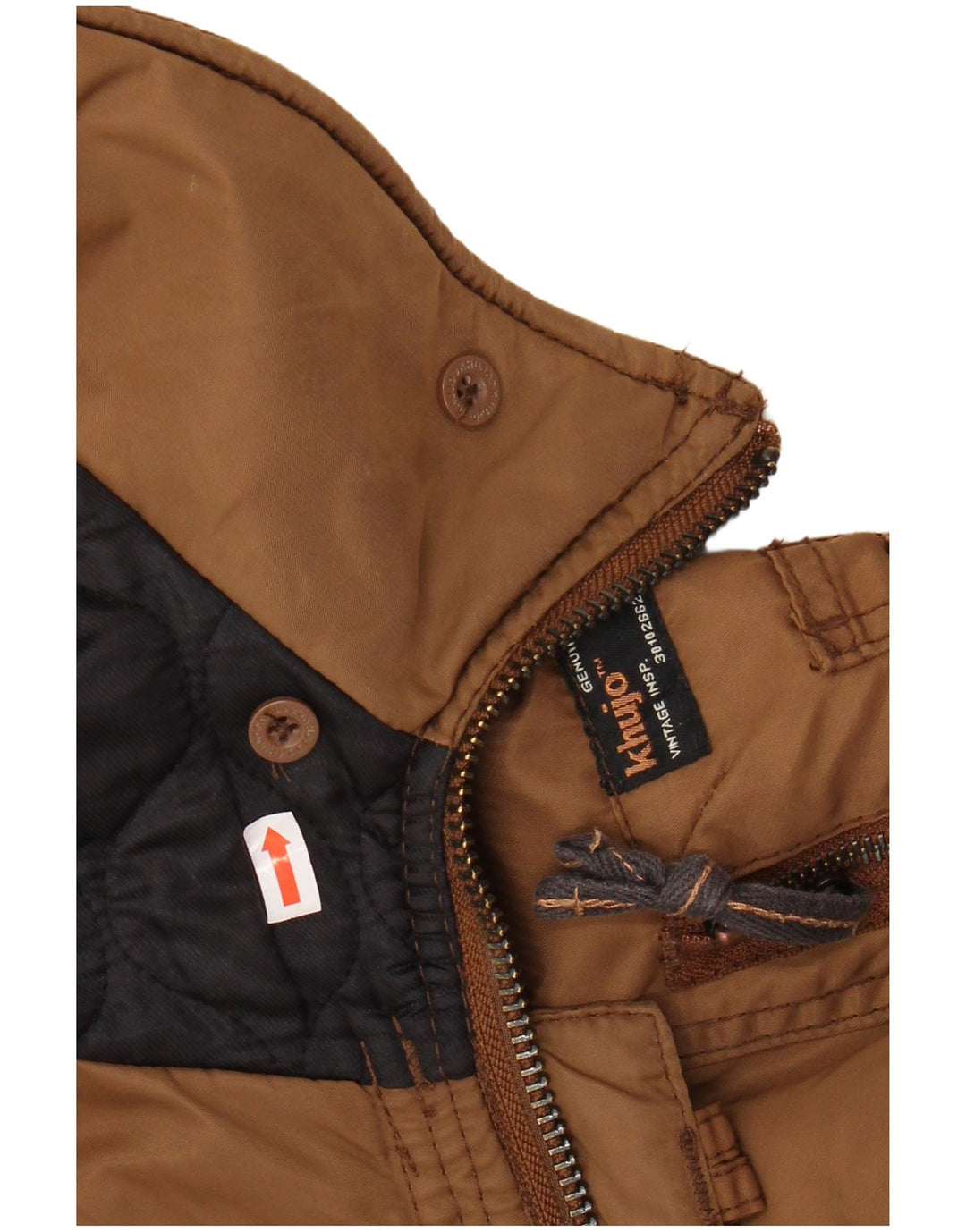 KHUJO Γυναικείο μπουφάν Parka με κουκούλα UK 14 μεσαίο καφέ πολυεστέρας