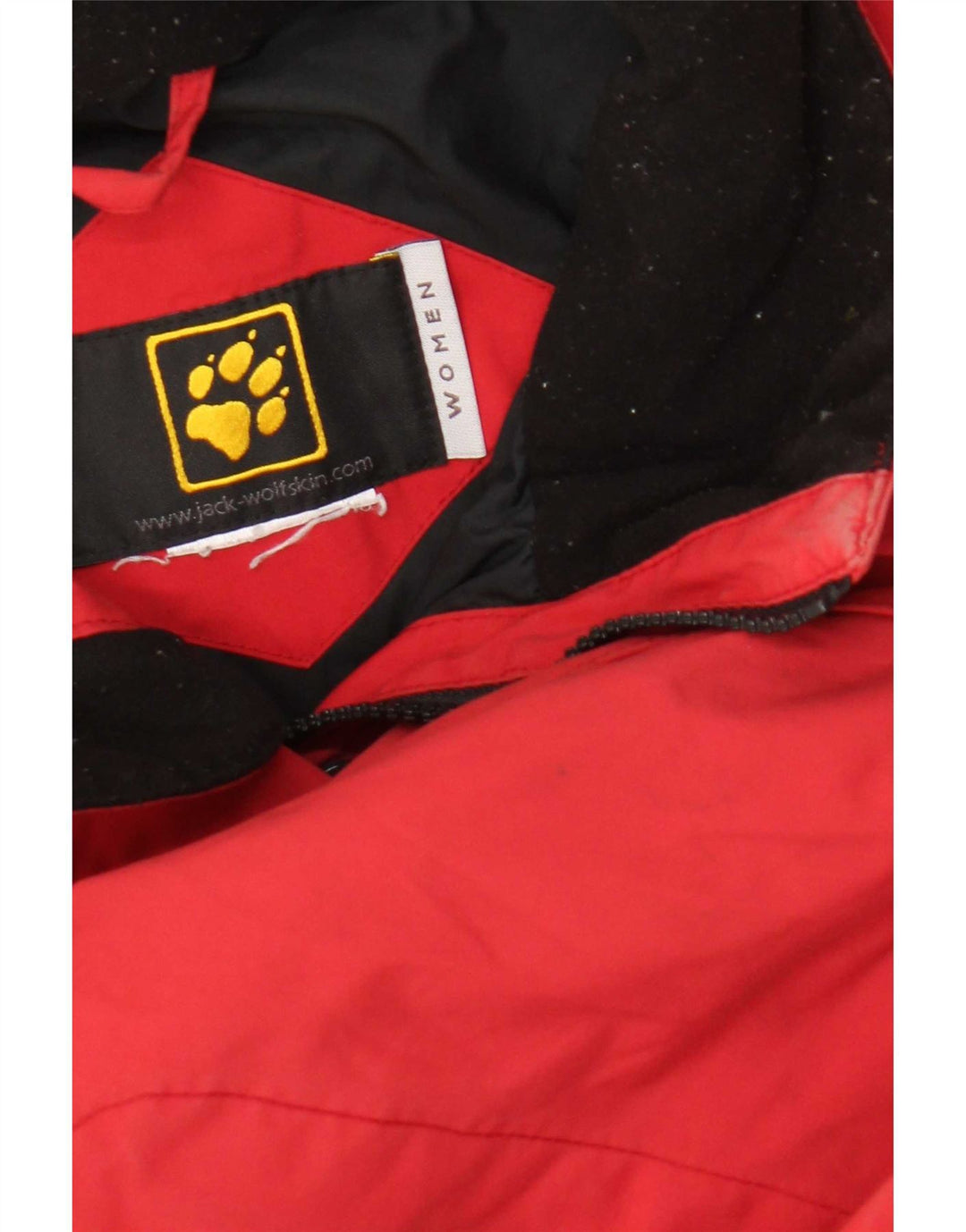 Jack Wolfskin Γυναικείο μπουφάν βροχής UK 14 Large Red Polyamide