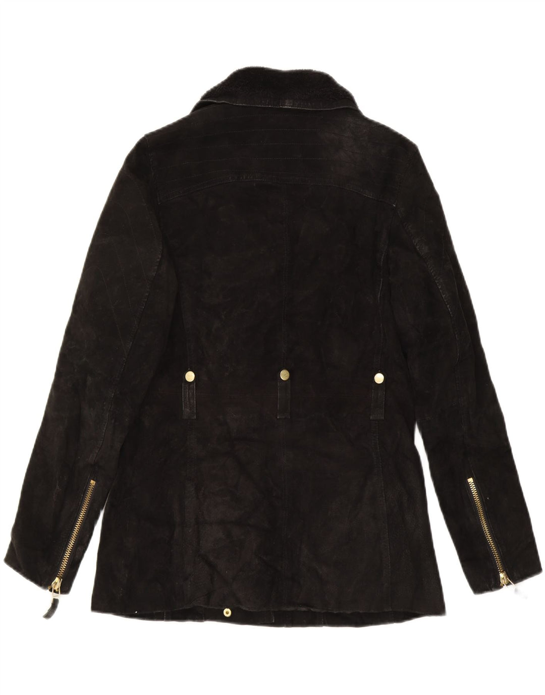 VINTAGE Womens Utility Jacket IT 44 Medium Black Vintage Vintage and Second-Hand Vintage from Messina Hembry 