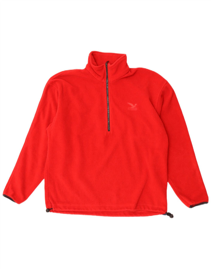SALEWA Ανδρικό φερμουάρ Fleece Jumper Μεσαίο Κόκκινο Πολυεστέρας