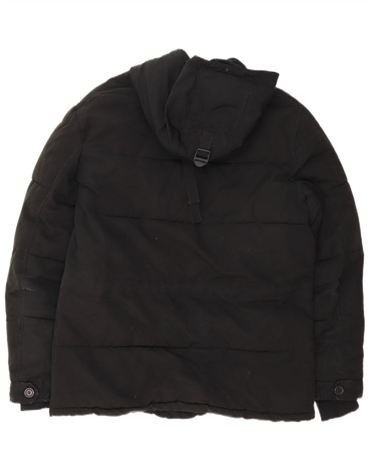 Zara Ανδρικό μπουφάν με κουκούλα UK 38 Medium Black